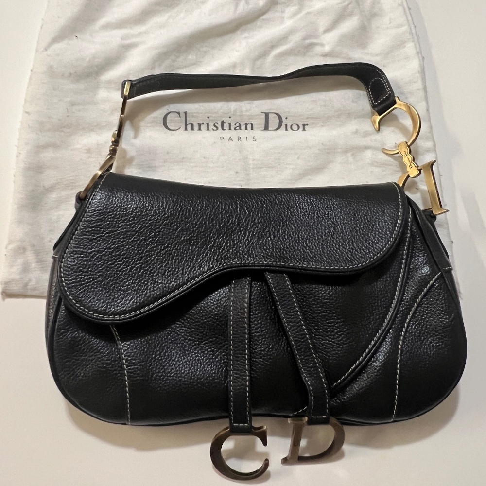 Christian Dior Vintage Double Saddle Bag